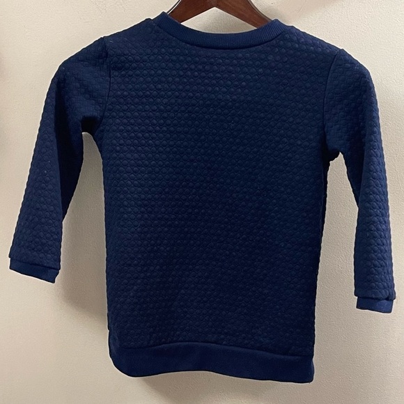 Haani Girls Top Navy Jeweled Long Sleeve Shirt Size 10 - Picture 2 of 6